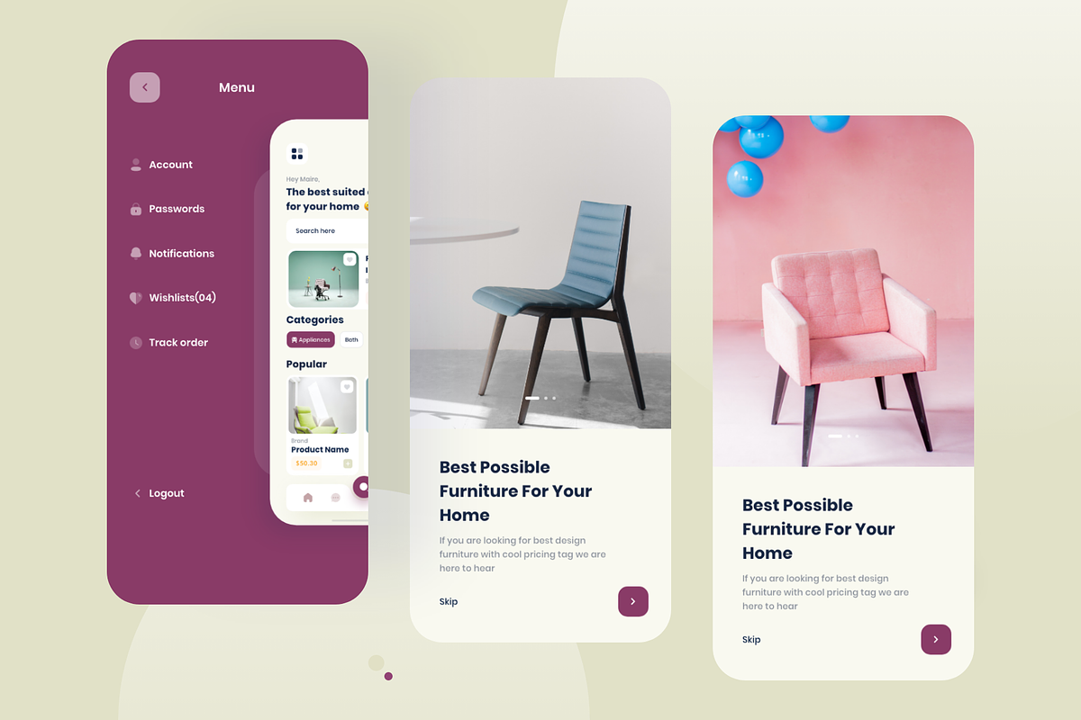 Solid Oak Furniture Adobe xd & Figma, an App Template by Nik Design (Photo 7 of 10)