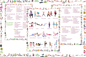 30 days complete Home Workout Guide, a Poster Template by Noorist