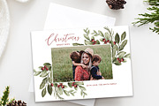 Christmas Card Template Photoshop, a Card Template by Sweet Little Muse (Thumbnail 1 of 2)