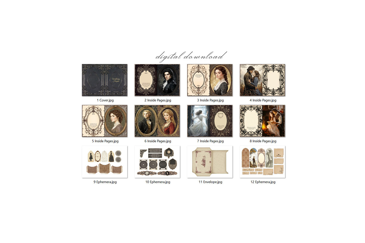 Wuthering Heights Scrapbook Kit, a Person Illustration by Secret Helper (Photo 8 of 8)