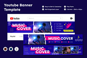 YouTube Banner Template V4, a Social Media Template by twinstd (Thumbnail 1 of 2)
