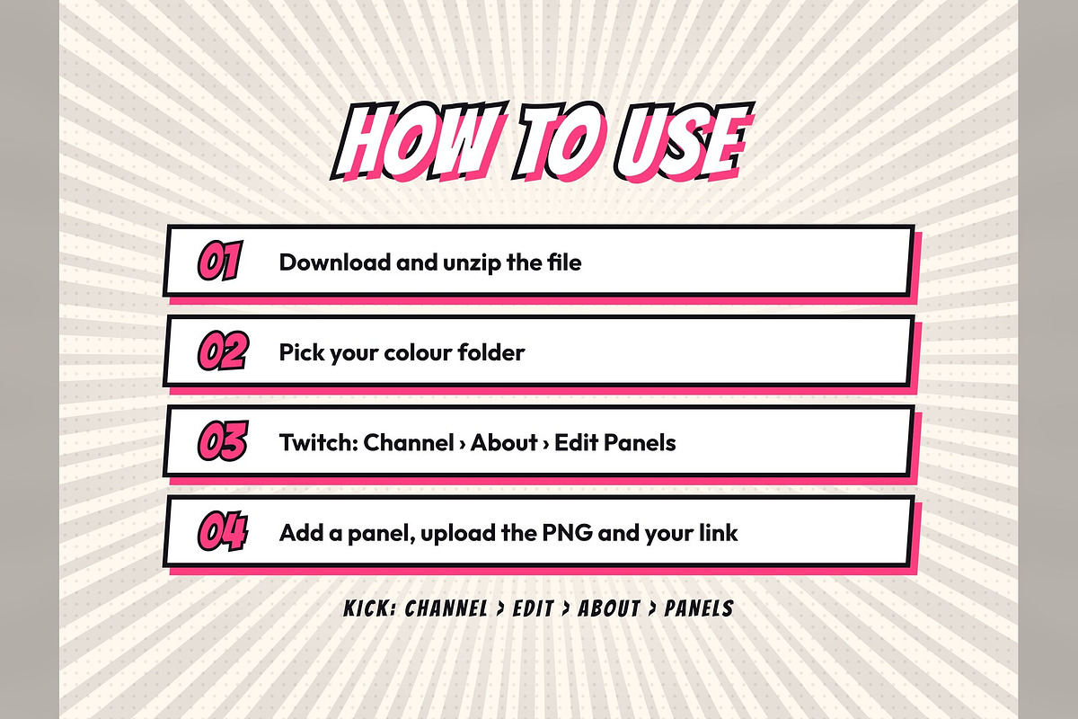 Anime Twitch & Kick Panels, an Object Graphic by Gear Store (Photo 7 of 12)