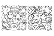 Ramadan Doodle Coloring Book, an Education Illustration by MEDZ (Thumbnail 3 of 3)