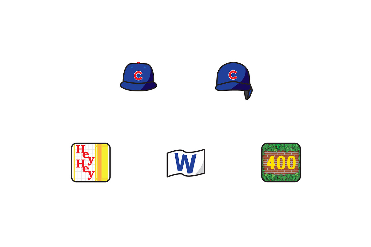 Cubs Icons, an Icon by Ward Starrett Creative