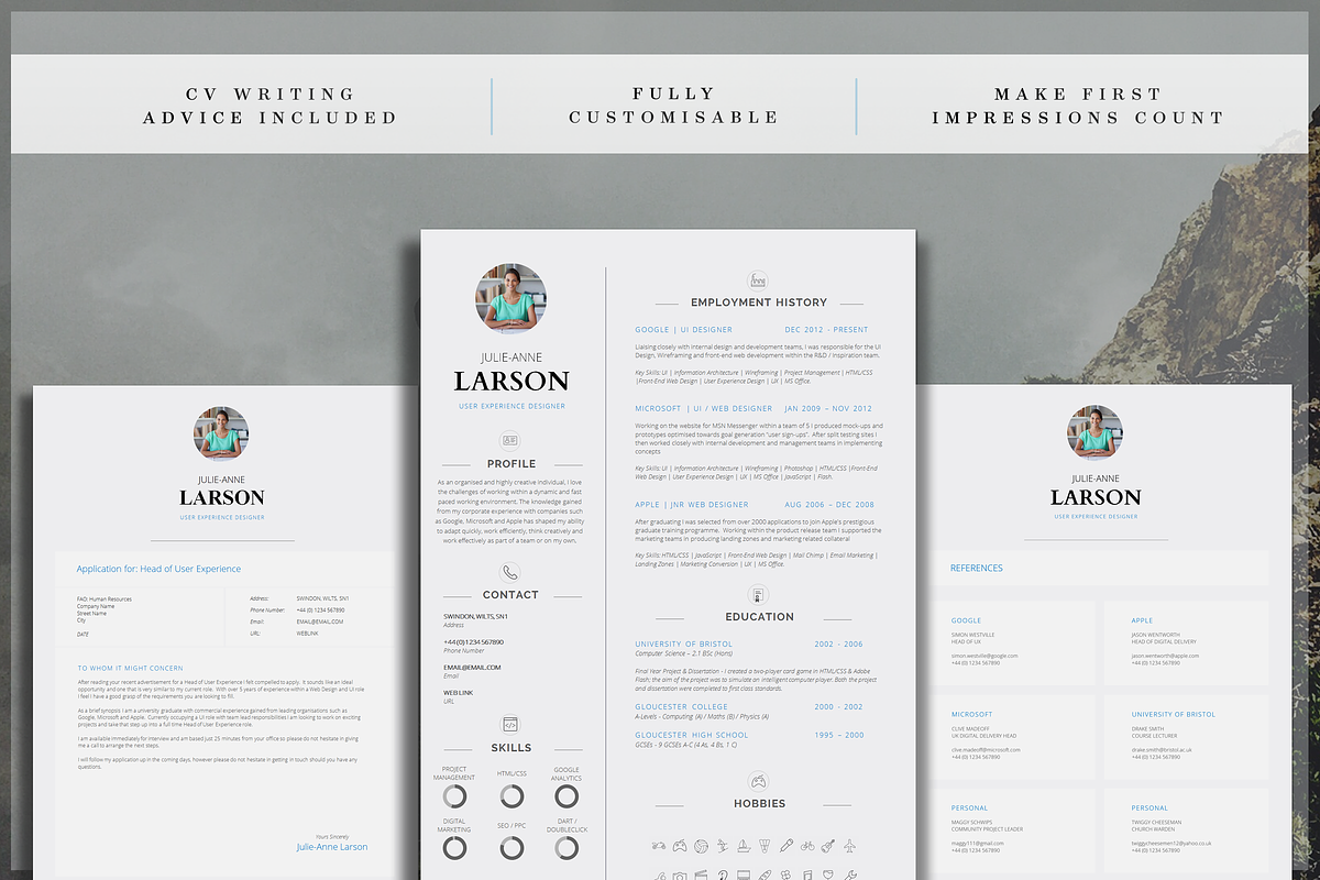 Creative Resume Template, a Resume Template by introDuice - CV / Resumes (Photo 6 of 6)