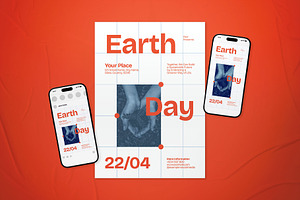 White Grotesk Earth Day Flyer Set, a Flyer Template by The Good Store