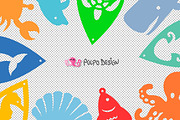 Sea Earrings SVG, Eps, Dxf and Png, an Object Graphic by PolpoDesign (Thumbnail 3 of 3)
