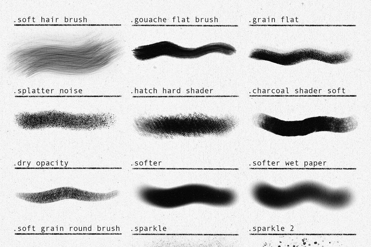 46 Portrait Brushes For Procreate, a Brush Add-On by BrushArchive (Photo 8 of 10)