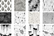 Black and White Grunge Textures, a Pattern Graphic by Wow Magic (Thumbnail 2 of 3)