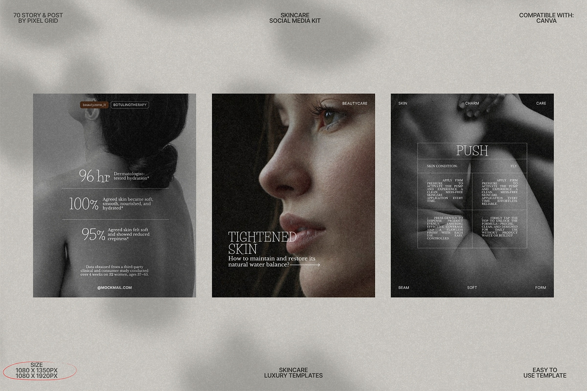 Wellness Skincare Bundle Canva preview 6