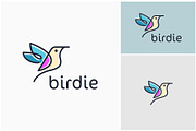 Flying Bird Line Art Logo, a Branding & Logo Template by ika trisiana (Thumbnail 1 of 2)