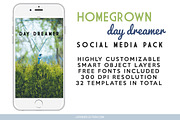 Social Media Pack: HOMEGROWN, a Social Media Template by lifenreflection (Thumbnail 3 of 3)
