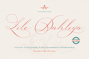 Lile Dahliya, a Script Font by Alcode (Thumbnail 1 of 9)