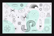 Aesthetic Metamodern Shapes Part 1, an Outline Icon by Ckybe's Corner (Thumbnail 7 of 7)