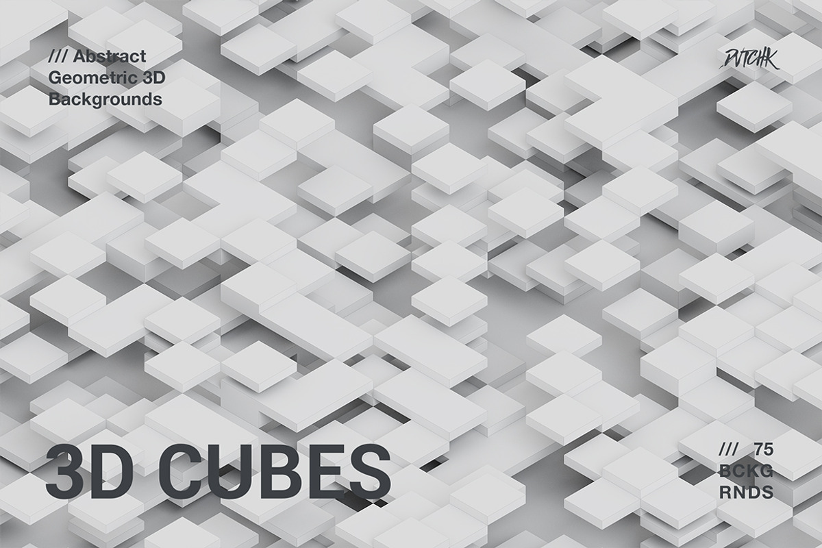 3D Cubes | Geometric Backgrounds, a Background Graphic by dvtchk (Photo 8 of 9)