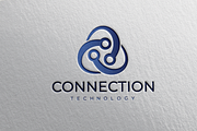 Abstract Connection Tech Logo, a Branding & Logo Template by Art Studio Design (Thumbnail 1 of 3)