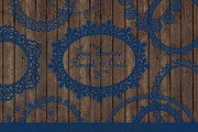 Navy Round Lace Frames, an Illustration by Amanda Ilkov (Thumbnail 5 of 5)