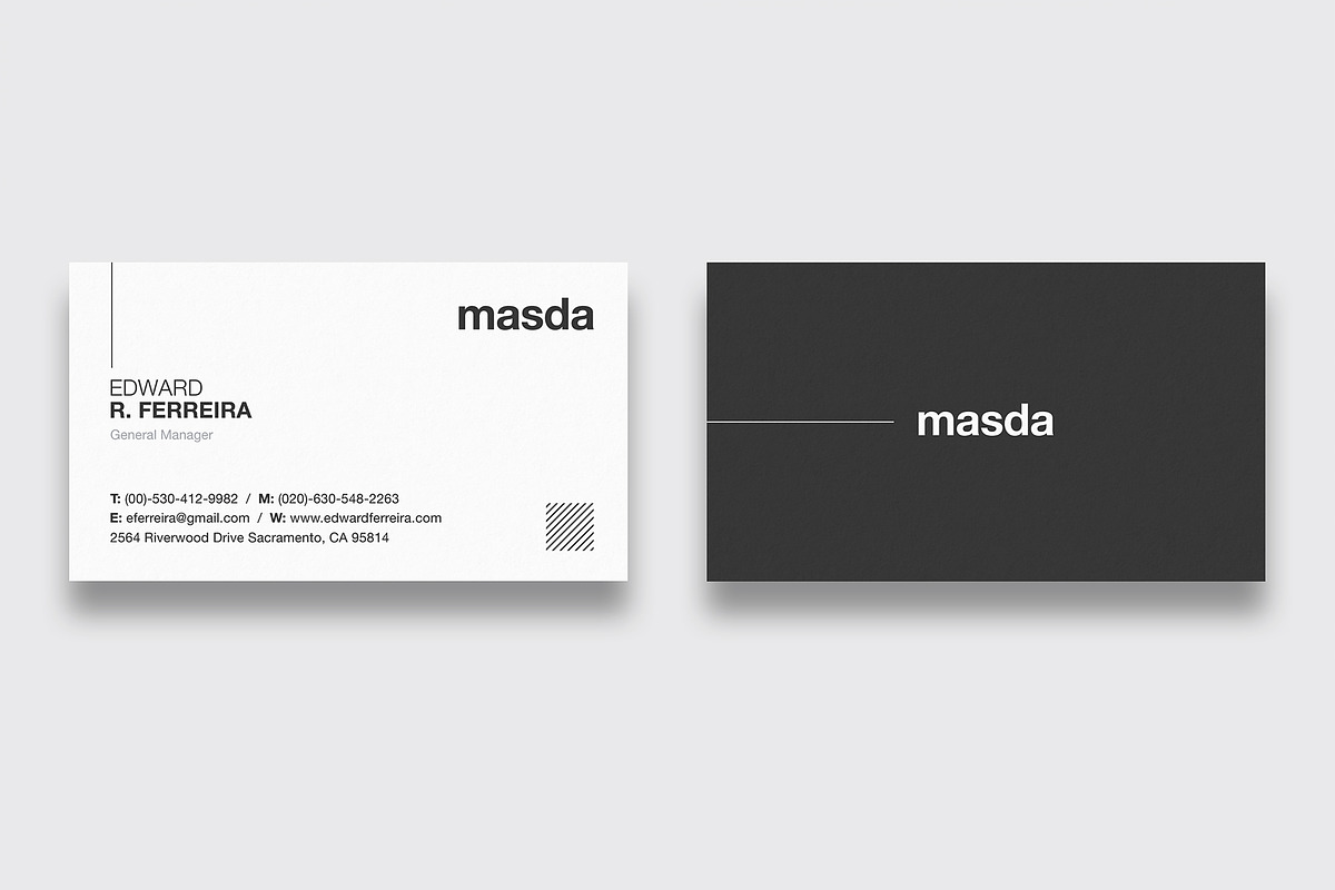 Minimal Business Card, a Business Card Template by Dkgray77 (Photo 1 of 2)