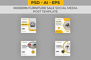 Modern Furniture Social Media, a Social Media Template by Lakhan1998 (Thumbnail 1 of 3)