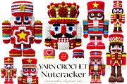 Yarn Crochet Nutcracker Cipart, an Illustration by OK Design (Thumbnail 1 of 6)