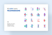 Telemedicine | 32 Icons Set, an Outline Icon by Marina Silence (Thumbnail 5 of 17)