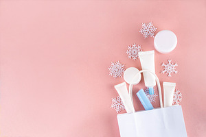 Christmas winter beauty sale and shopping background, a Beauty & Fashion Photo by Rimma