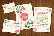 Wedding Invitation Vector Watercolor, an Invitation Template by mnke art studio (Thumbnail 1 of 2)