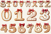 Christmas Cookie Alphabet Clipart, an Illustration by OK Design (Thumbnail 5 of 5)