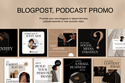 Dark Aesthetic Instagram Templates, a Social Media Template by Templates Boutique (Thumbnail 4 of 9)