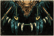 Native America Style Illustration, an Illustration by NStudio (Thumbnail 3 of 4)