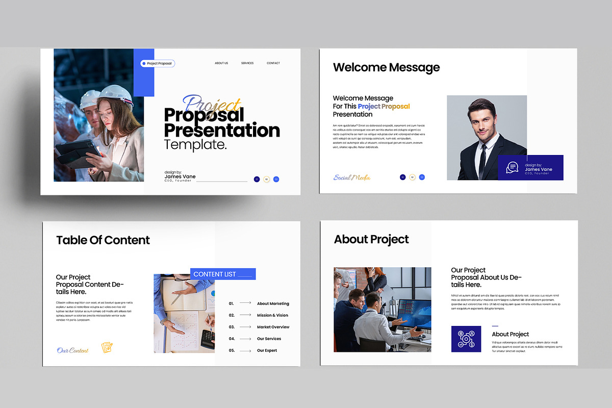 Project Proposal Presentation Design, a Presentation Template by MightyDesign (Photo 2 of 8)