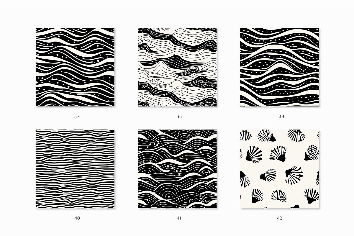 Underwater Seamless Patterns Bundle, a Pattern Graphic by Curly_Pat (Photo 9 of 15)
