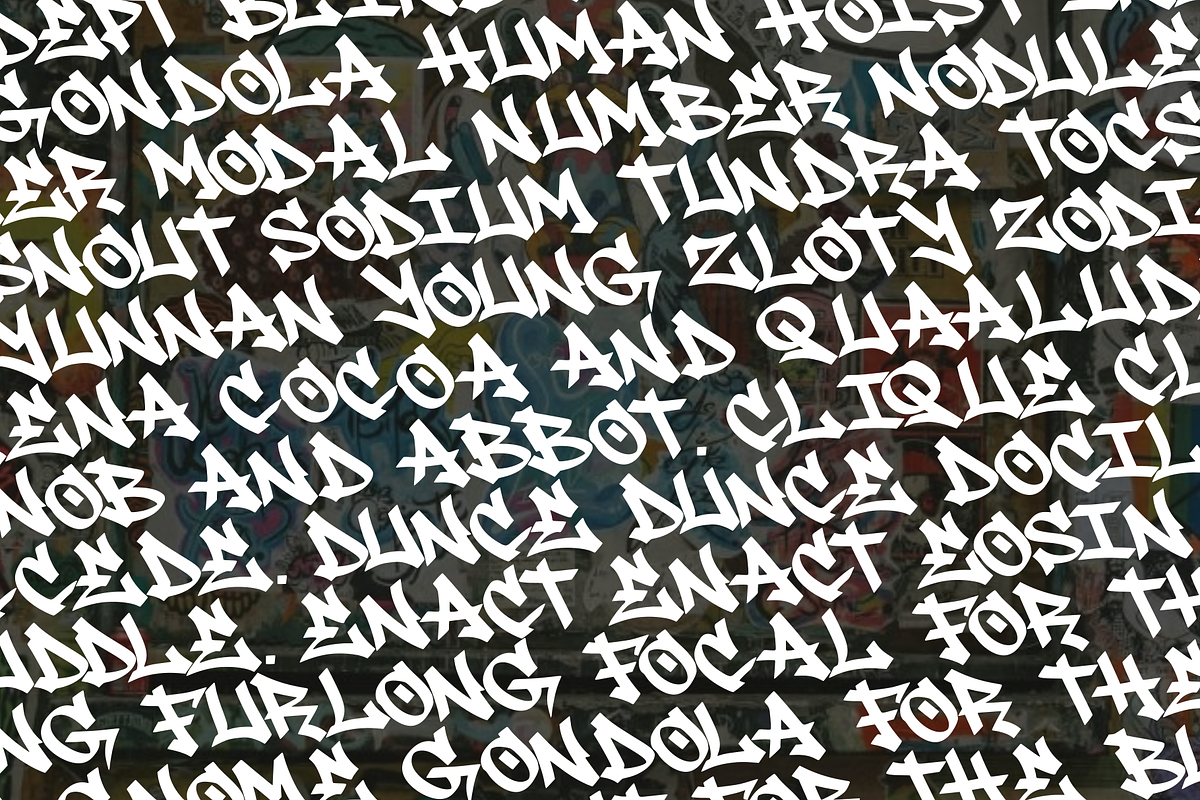 Holisby Dreamic - Graffiti Style, a Handwritten Font by Majelis Art (Photo 3 of 5)
