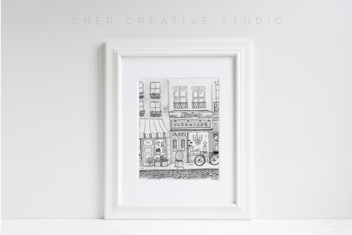 White Picture Frame Isolated, a Print Template by Her Creative Studio (Photo 2 of 2)