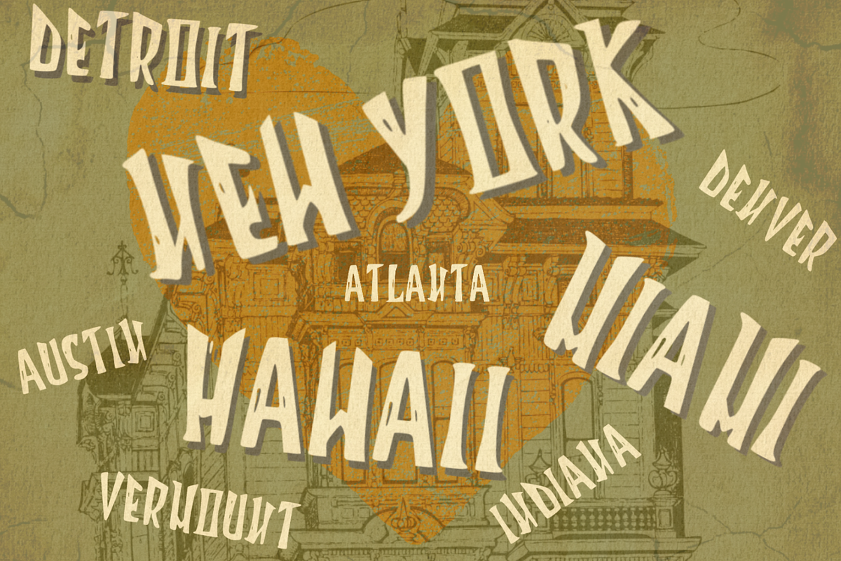 Gothic Love display font, a Script Font by C7 Studio (Photo 5 of 5)