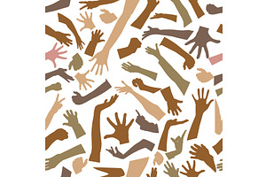 Seamless background of people's, an Object Illustration by Nenahliadava Design
