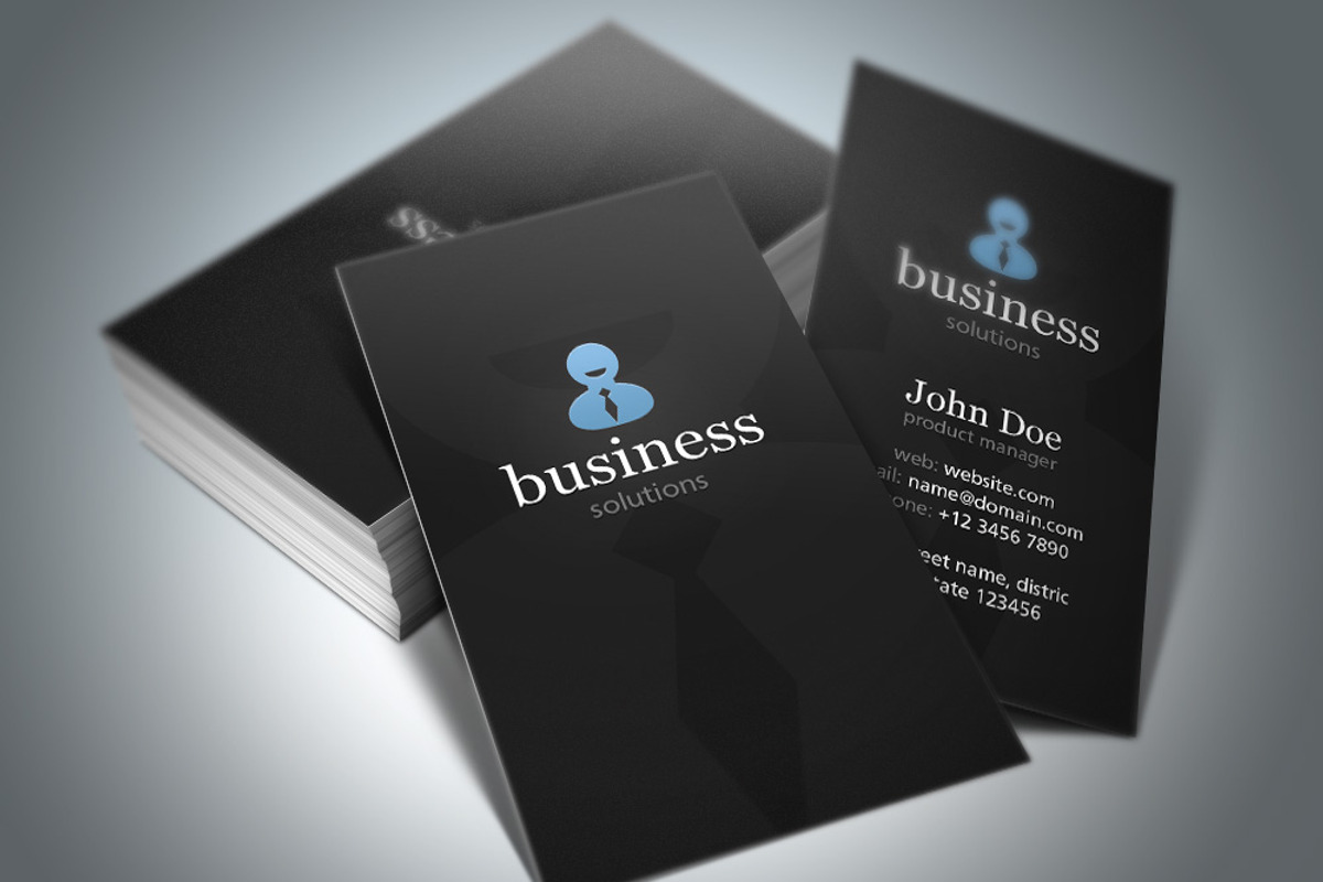 Business Solutions Business Card, a Business Card Template by Rafael Oliveira (Photo 3 of 4)