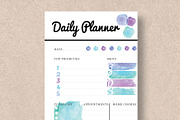 Watercolor Planner - Personal Size, a Stationery Template by Stick with Sam (Thumbnail 2 of 2)