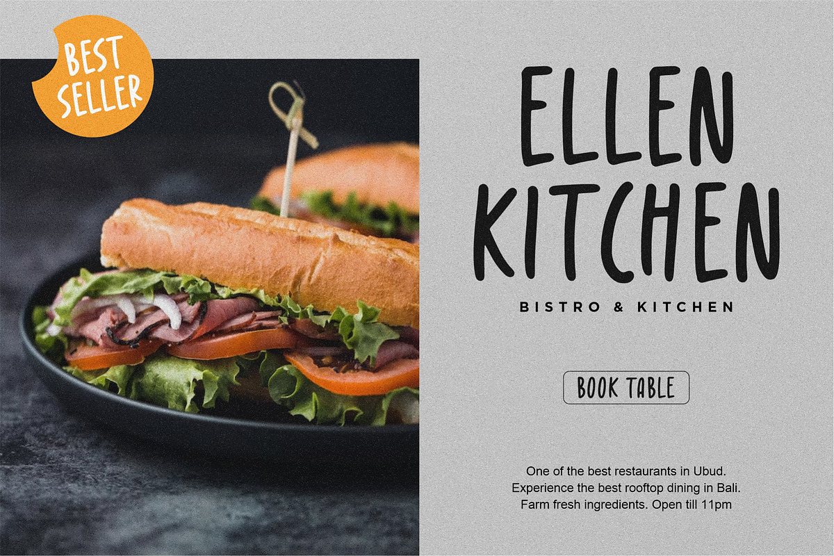 Morning Bread - Handbrushed Font, a Script Font by Letterative Studio (Photo 3 of 6)