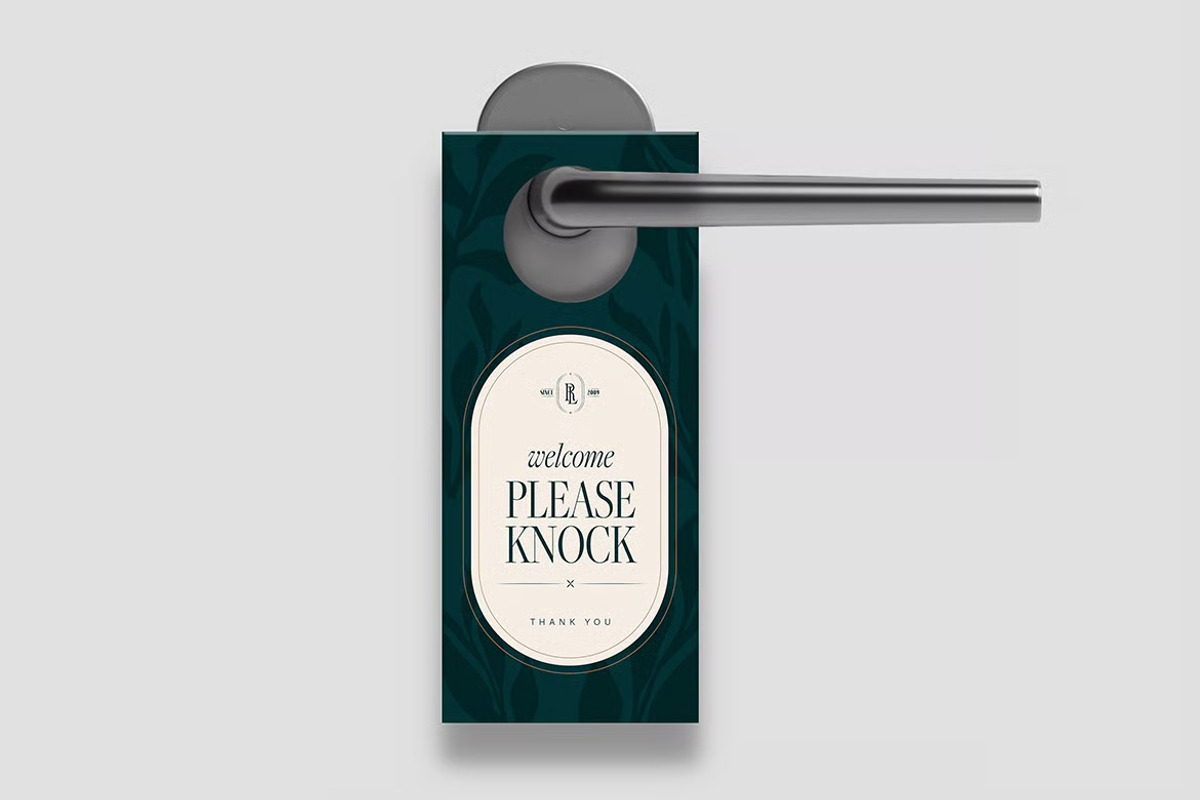 Modern Hotel & Housekeeping Sign, a Design Template by MONK Collective