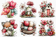 Whmisy Hello Spring Clipart Png, an Illustration by Craft Nest (Thumbnail 5 of 11)