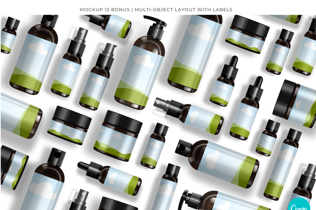 Cosmetic Containers 1, Canva Mockups, a Cups & Container Mockup by Mockup Scene (Photo 7 of 23)
