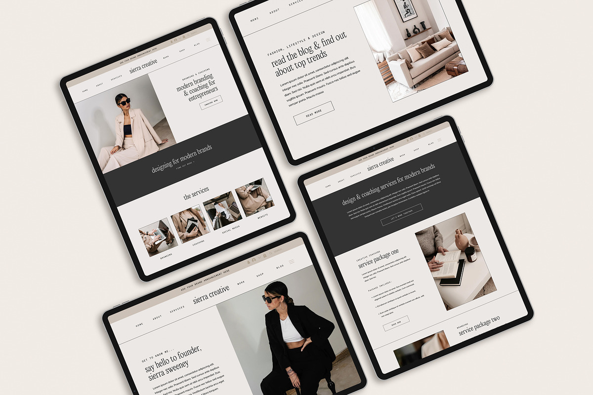 Sierra Coaching Wix Website Template, a Wix Template by Studio Luxe Creative (Photo 5 of 7)