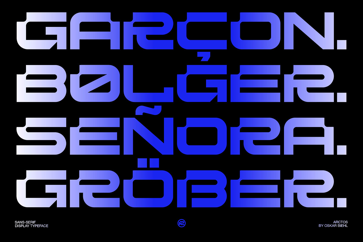 ARCTOS - Display Font, a Sans Serif Font by Oskar Biehl (Photo 5 of 11)