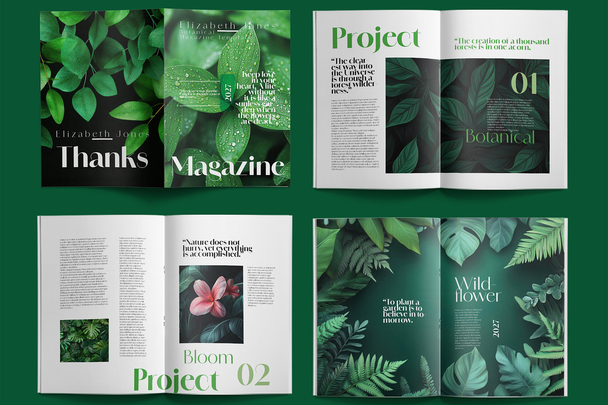 Botanical Magazine Design, a Magazine Template by ContestDesign (Photo 2 of 3)