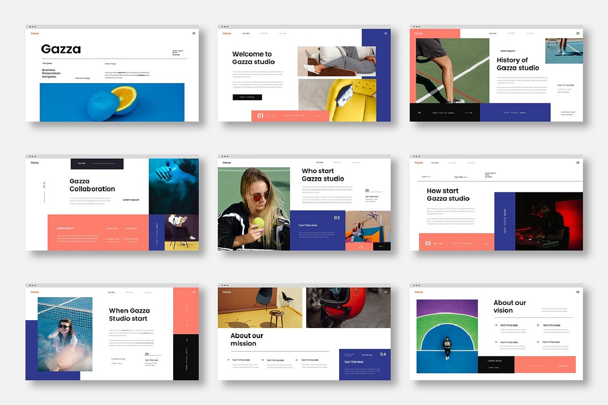 Gazza - Business Google Slide Templa, a Presentation Template by Dens Creative Studio (Photo 2 of 6)
