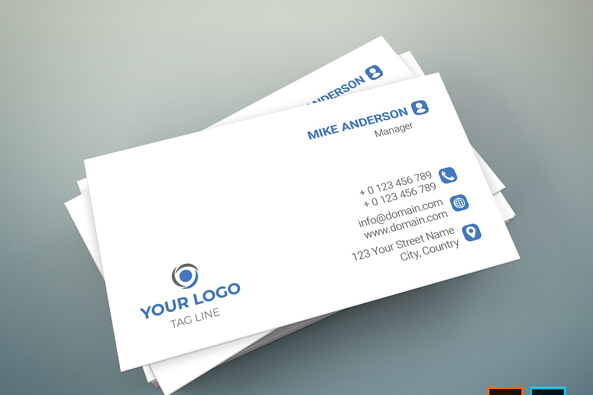 Corporate Business Card, a Business Card Template by designSultan (Photo 4 of 5)