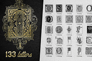 28 IN 1 VINTAGE LETTERS COLLECTION, a Symbol Font by Graphic Spirit (Thumbnail 17 of 31)