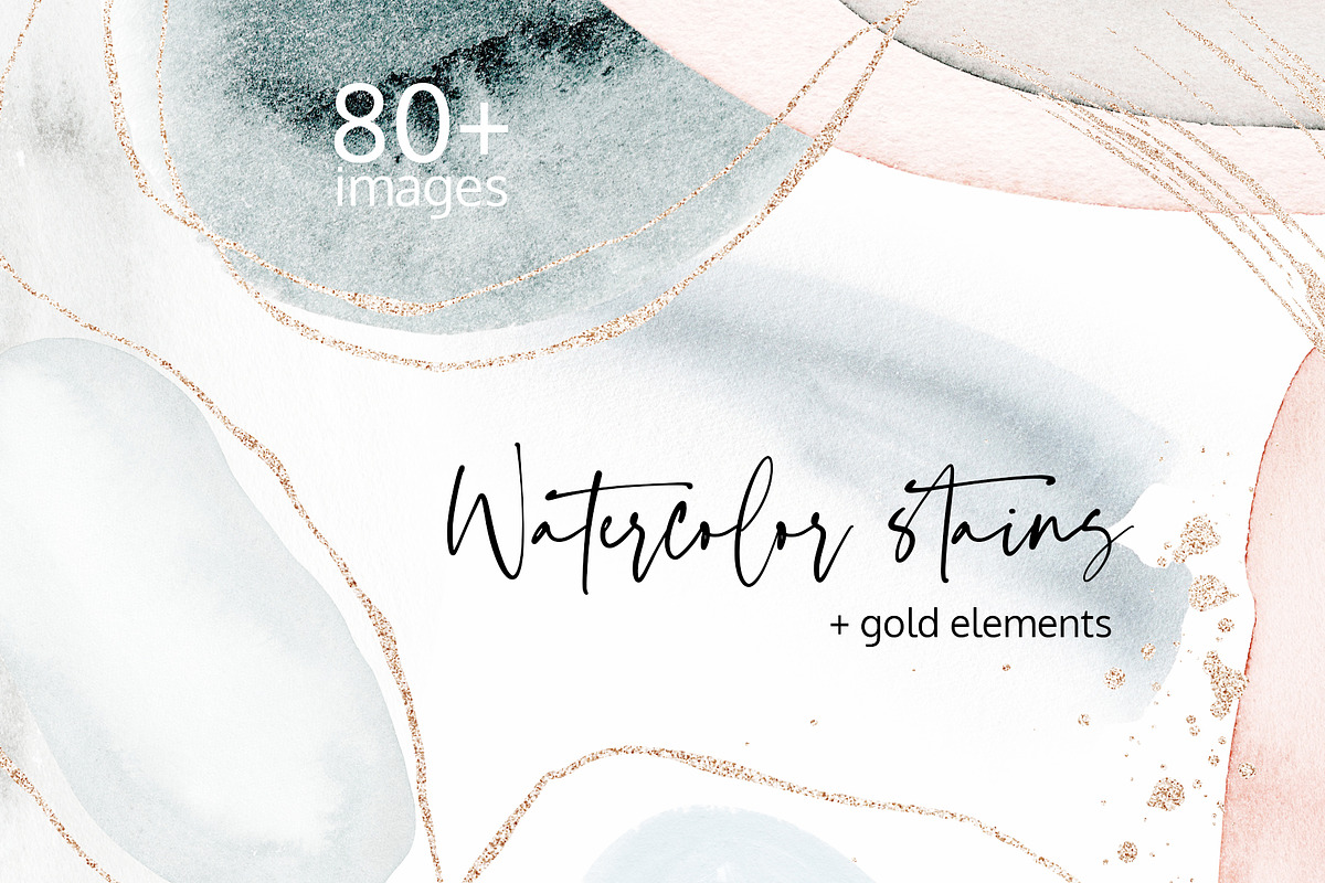 Abstract Watercolor Spots Set, a Texture Graphic by Karma (Photo 1 of 13)