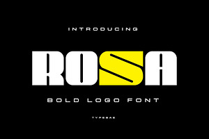 Rosa – Bold & Wide Logo Font